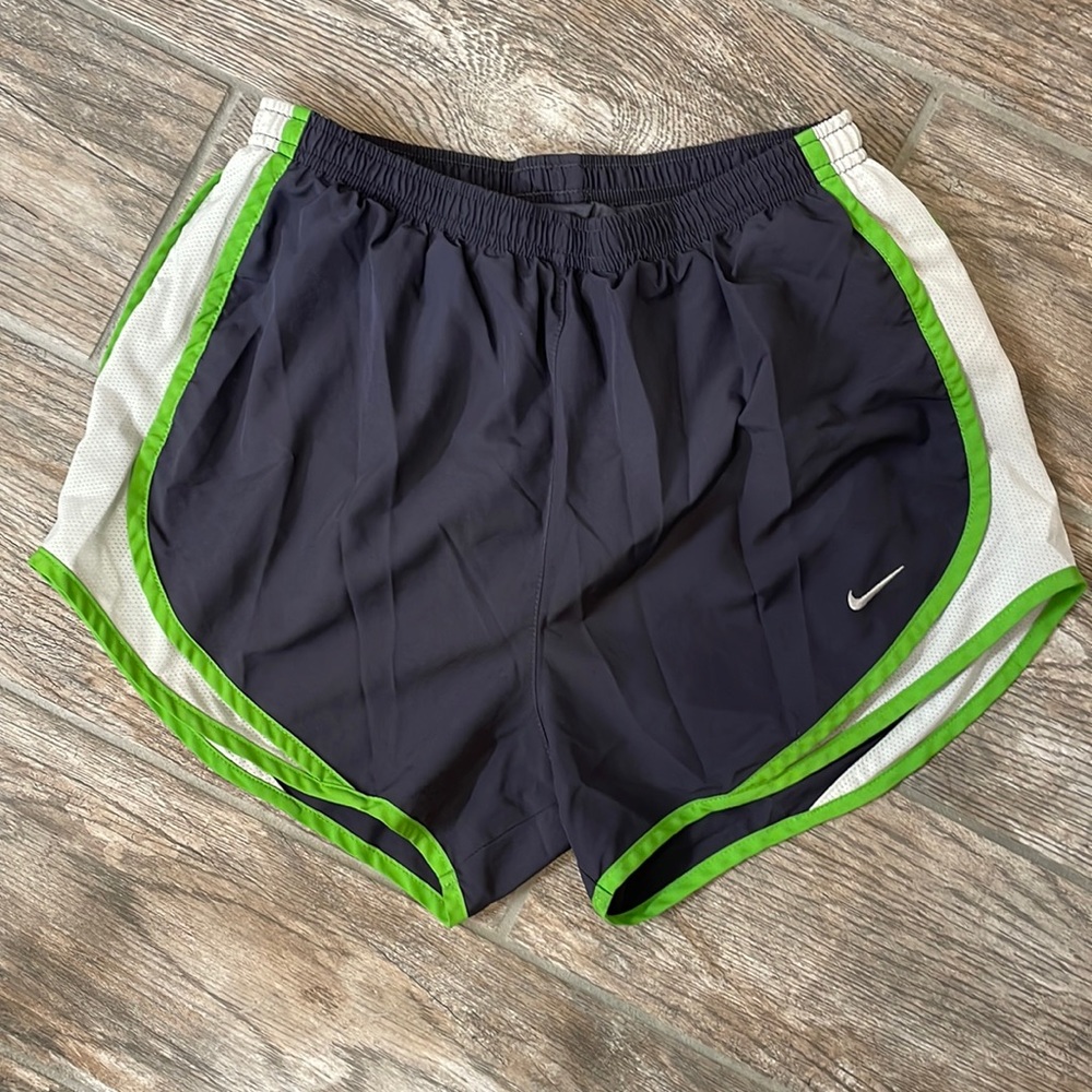 Green & Gray Nike Running Shorts